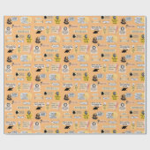 かわいいシェイクスピアのインスピレーション引用文ナーディ文学 ラッピングペーパー (フラット)