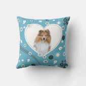 かわいいシェットランド・ シープドッグシェットランドシェプドッグ枕 クッション (裏面)