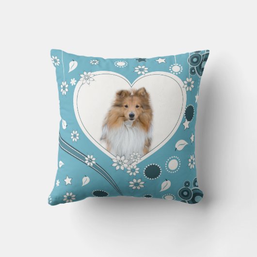 かわいいシェットランド・ シープドッグシェットランドシェプドッグ枕 クッション (裏面)