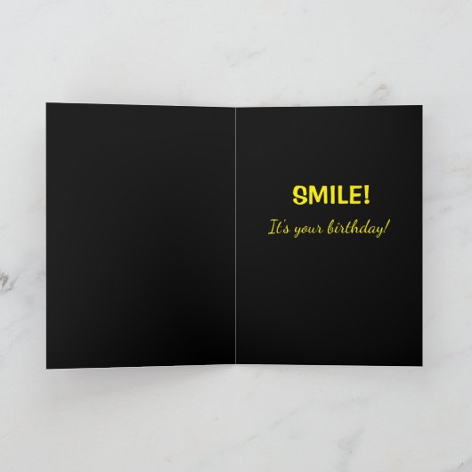 かわいいシェパードミックスの誕生日犬 カード (内部)