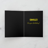 かわいいシェパードミックス誕生日犬 カード (内部)