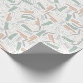 かわいいシェフのナイフの柄 ラッピングペーパー (角)