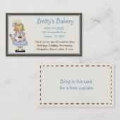 かわいいシェフの名刺及びクーポン 割引カード (正面/裏面)