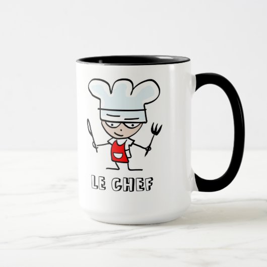 かわいいシェフの料理人キャラクター付きフードラバーマグ マグカップ (右)