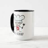かわいいシェフの料理人キャラクター付きフードラバーマグ マグカップ (正面左)