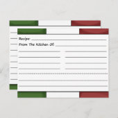 かわいいシェフの空白レシピカード ポストカード (正面/裏面)