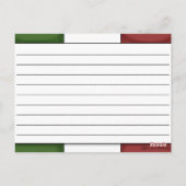 かわいいシェフの空白レシピカード ポストカード (裏面)