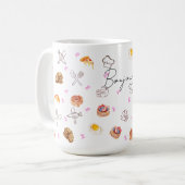 かわいいシェフクッキーマグ コーヒーマグカップ (正面左)
