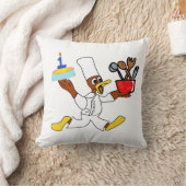 かわいいシェフダッキー（アヒルちゃん）カズー クッション (ブランケット)