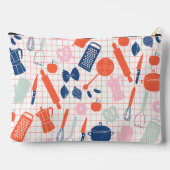 かわいいシェフ化粧品バッグ アクセサリーポーチ (裏面)