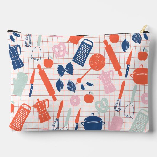 かわいいシェフ化粧品バッグ アクセサリーポーチ (裏面)