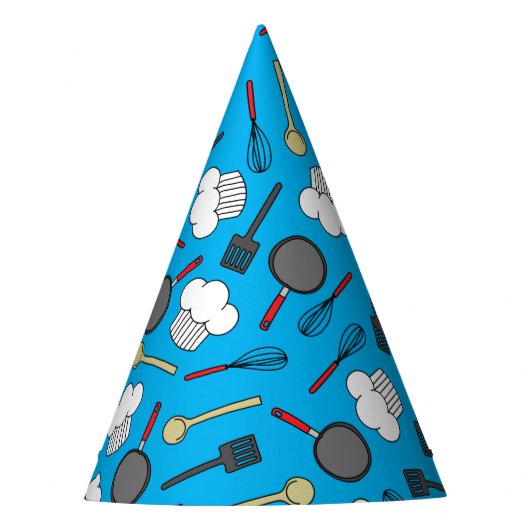 かわいいシェフ料理キッズ1st誕生日パーティー パーティーハット (正面)