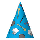 かわいいシェフ料理キッズ1st誕生日パーティー パーティーハット (左)