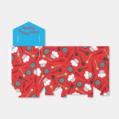 かわいいシェフ料理キッズ1st誕生日パーティー フェイバーボックス (折り畳みなし)