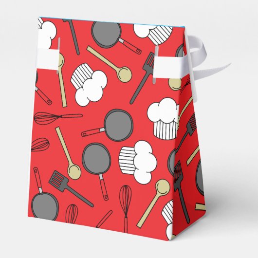 かわいいシェフ料理キッズ1st誕生日パーティー フェイバーボックス (裏面サイド)