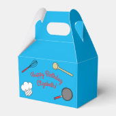 かわいいシェフ料理キッズ1st誕生日パーティー フェイバーボックス (裏面サイド)