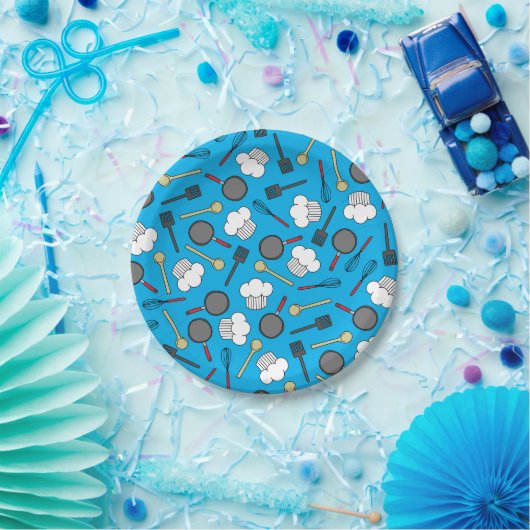 かわいいシェフ料理キッズ1st誕生日パーティー ペーパープレート (パーティー)