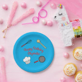 かわいいシェフ料理キッズ1st誕生日パーティー ペーパープレート (パーティー)