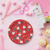 かわいいシェフ料理キッズ1st誕生日パーティー ペーパープレート (パーティー)