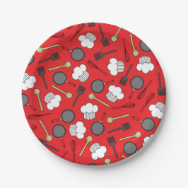 かわいいシェフ料理キッズ1st誕生日パーティー ペーパープレート