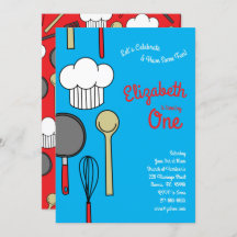 かわいいシェフ料理キッズ1st誕生日パーティー