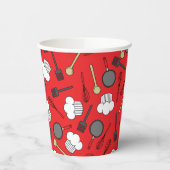 かわいいシェフ料理キッズ1st誕生日パーティー 紙コップ (左)