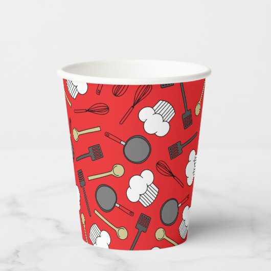 かわいいシェフ料理キッズ1st誕生日パーティー 紙コップ (正面)