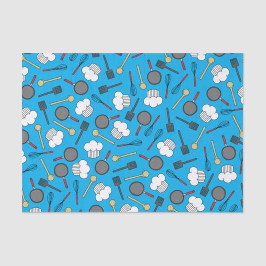 かわいいシェフ料理キッズ1st誕生日パーティー 薄葉紙 (正面)