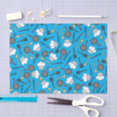 かわいいシェフ料理キッズ1st誕生日パーティー 薄葉紙 (クラフト)