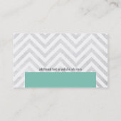 かわいいシェブロンの専門の名刺 名刺 (裏面)