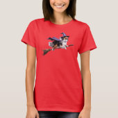 かわいいシェルティの魔女Tシャツ Tシャツ (正面)