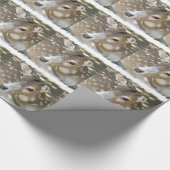 かわいいシカ ラッピングペーパー (角)