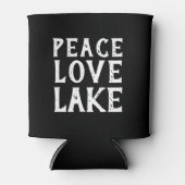 かわいいシックとおもしろいの平和 – LOVE - LAKE | 缶クーラー (正面)
