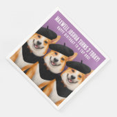 かわいいシックなコーギドッグズウィッシュユーハッピーバースデー (コーナー)