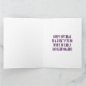 かわいいシックなコーギドッグズウィッシュユーハッピーバースデー カード (内部)