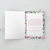 かわいいシックなフォトハッピーホリデー カード (内部)