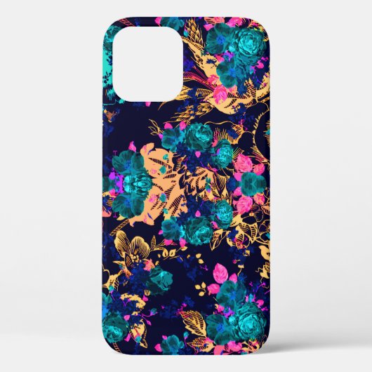かわいいシックな抽象芸術の花の背景 Case-Mate iPhoneケース (裏面)