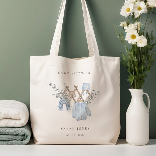 かわいいシックな男の子の赤ちゃん服エッセンシャルベビーシャワー トートバッグ