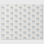 かわいいシックな男の子の赤ちゃん服エッセンシャルベビーシャワー ラッピングペーパー (フラット)