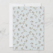 かわいいシックな男の子ベビー子供部屋エッセンシャルベビーシャワー 招待状 (裏面)