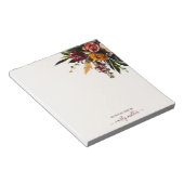 かわいいシックはっきりしたフローラエレガントワイルドフラワー ノートパッド (アングル)