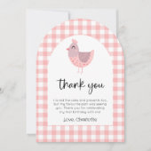 かわいいシック誕生日写真サンキューカード 招待状 (正面)