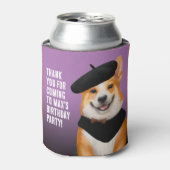 かわいいシックcorgiドッグス誕生日ありがとう 缶クーラー (缶正面)