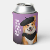 かわいいシックcorgiドッグス誕生日ありがとう 缶クーラー (缶裏面)