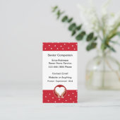 かわいいシニアホームコンパニオンの名刺 名刺 (スタンド正面)