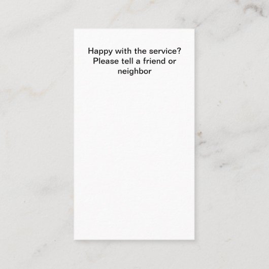 かわいいシニアホームコンパニオンの名刺 名刺 (裏面)