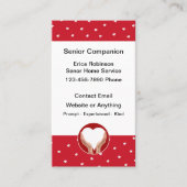 かわいいシニアホームコンパニオンの名刺 名刺 (正面)