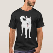 かわいいシベリアのハスキー犬 Tシャツ (正面)
