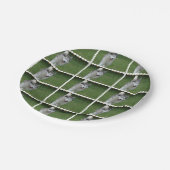 かわいいシベリアンハスキー ペーパープレート (アングル)