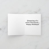 かわいいシベリアン・ハスキーズのクリスマスカード シーズンカード (内部)